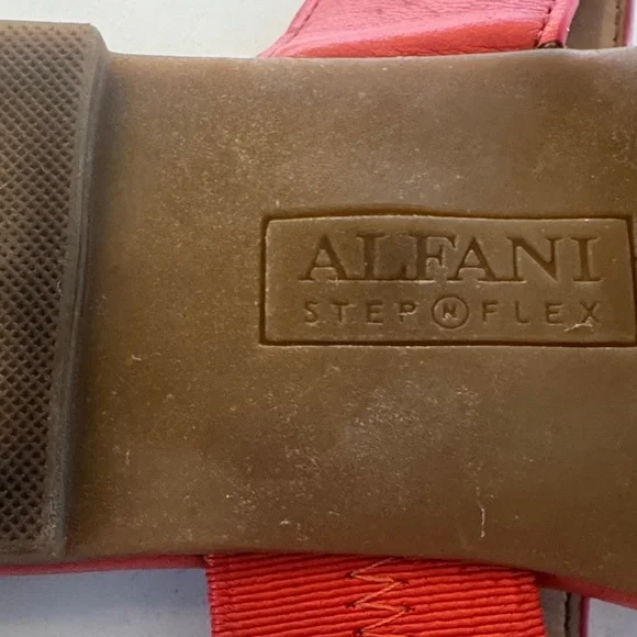 Alfani Step Flex Red Women's Double-Strap Slide Sandals - Picture 5 of 5